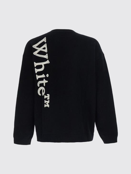 26FW 오프화이트 스웨터 44MHE213F26KNI00100 001 Black - OFF WHITE