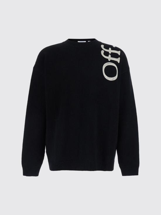 26FW 오프화이트 스웨터 44MHE213F26KNI00100 001 Black - OFF WHITE