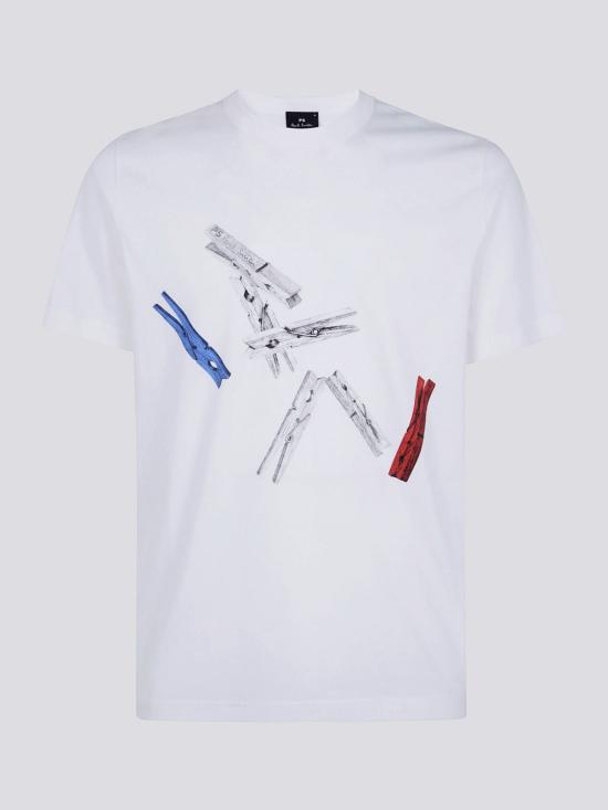 26FW PS 바이 폴스미스 반팔 티셔츠 M2R220XWP6086 02 White - PS BY PAUL SMITH