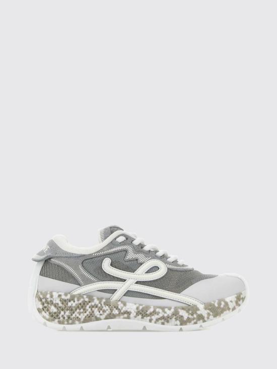 26FW 로에베 포고 테크니컬 니트 스웨이드 스니커즈 L815282XAY LIGGREWHIWHI Grey