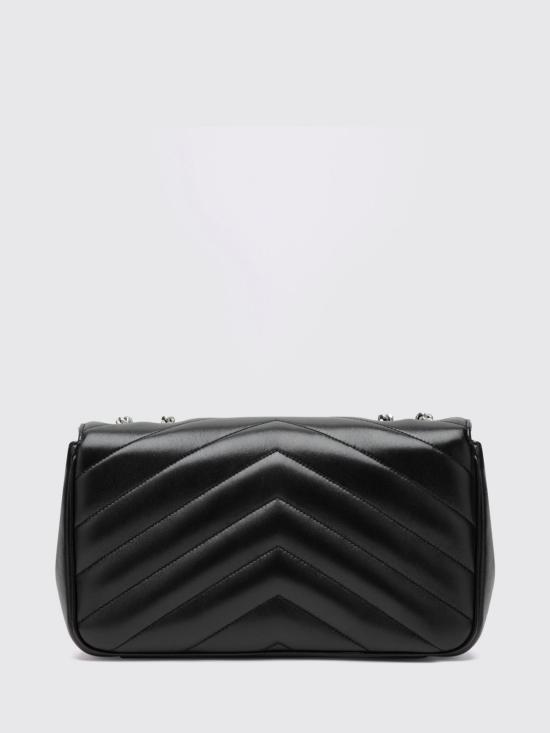 26FW 생로랑 루루 미디움 마테라쎄 램스킨 숄더백 801439AAE4Y 1000 Black - SAINT LAURENT