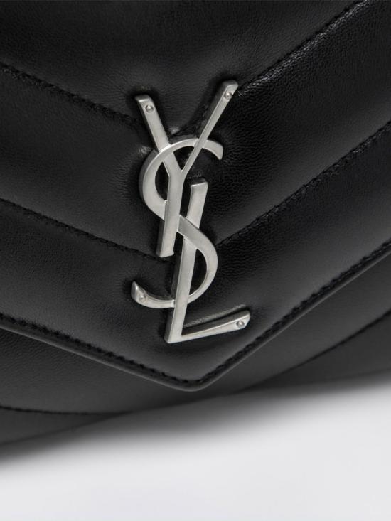 26FW 생로랑 루루 미디움 마테라쎄 램스킨 숄더백 801439AAE4Y 1000 Black - SAINT LAURENT