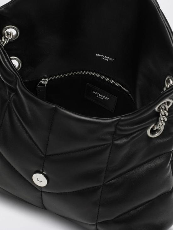 26FW 생로랑 루루 푸퍼 스몰 체인 백 5774761EL00 1000 Black - SAINT LAURENT