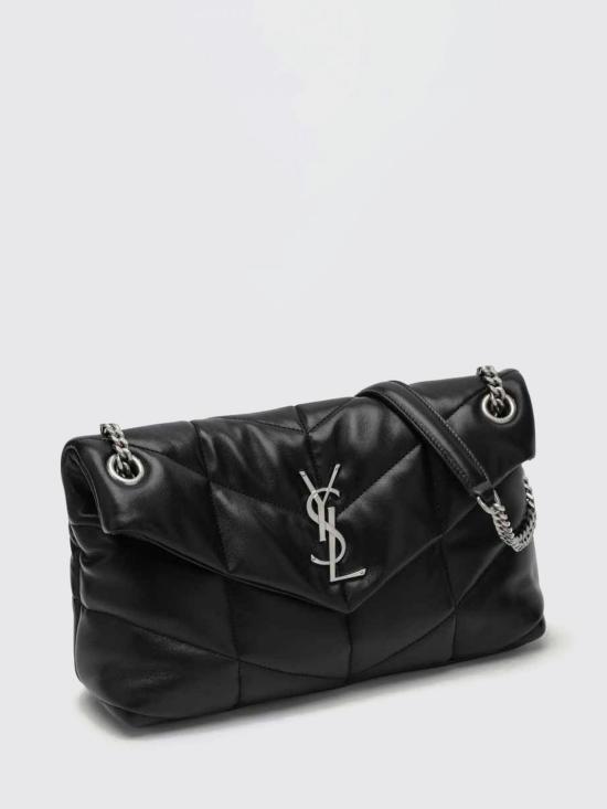 26FW 생로랑 루루 푸퍼 스몰 체인 백 5774761EL00 1000 Black - SAINT LAURENT