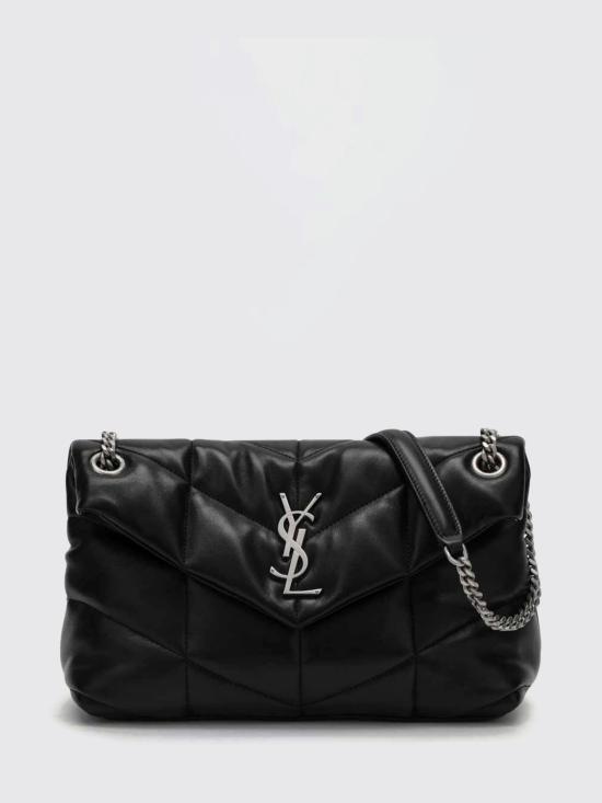26FW 생로랑 루루 푸퍼 스몰 체인 백 5774761EL00 1000 Black