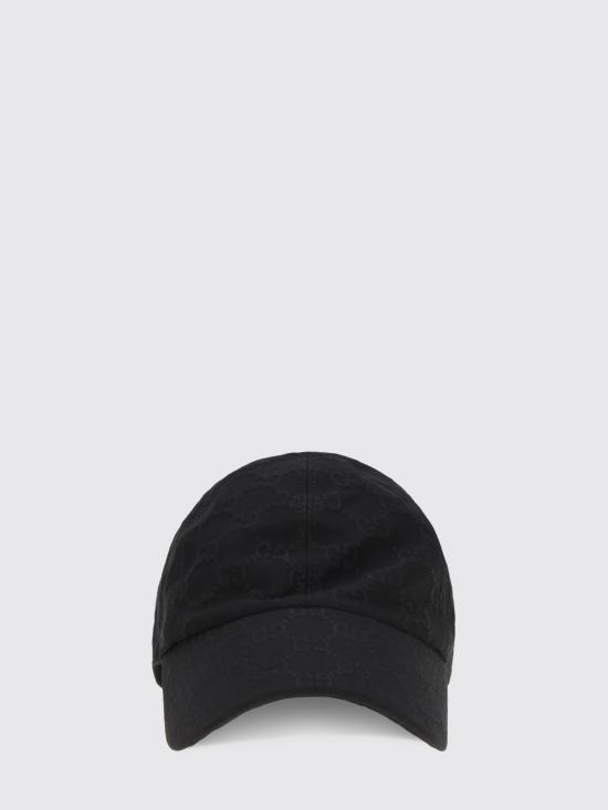 26FW 구찌 GG 엠보스 저지 베이스볼 캡 8757443HBMF 1000 Black - GUCCI