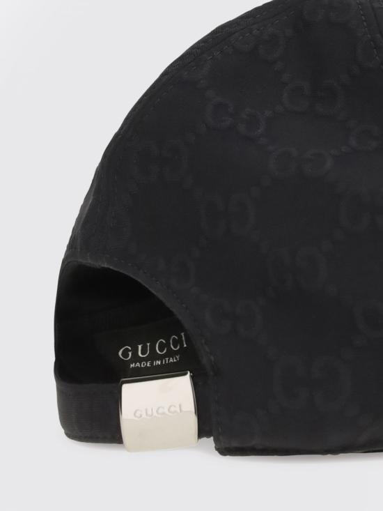 26FW 구찌 GG 엠보스 저지 베이스볼 캡 8757443HBMF 1000 Black - GUCCI