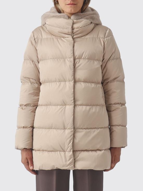 26FW 에르노 새틴 & 뉴 레이디 퍼 A셰이프 다운 자킷 PI001934D12170Z 1985 Black
