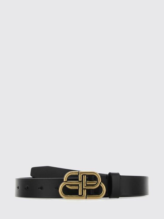 26FW 발렌시아가 BB 씬 레더 벨트 5816901CH04 1000 Black