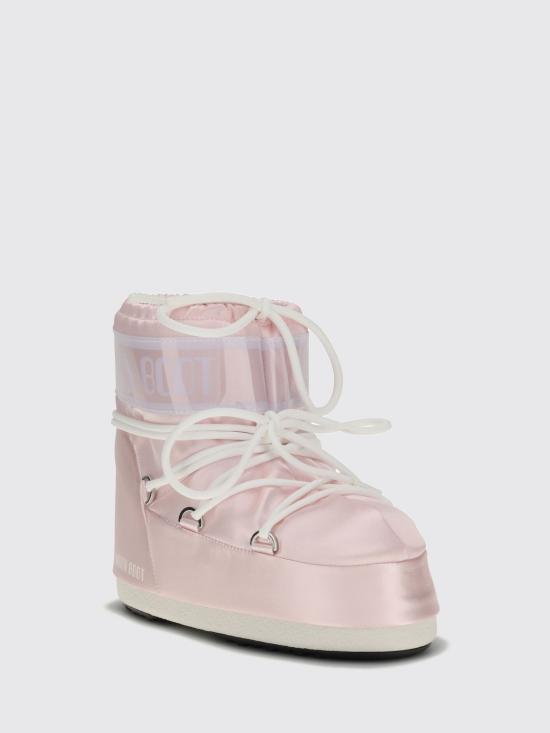 26FW 문부츠 아이콘 나일론 로우 부츠 80D1409660 J032 Pink - MOON BOOT