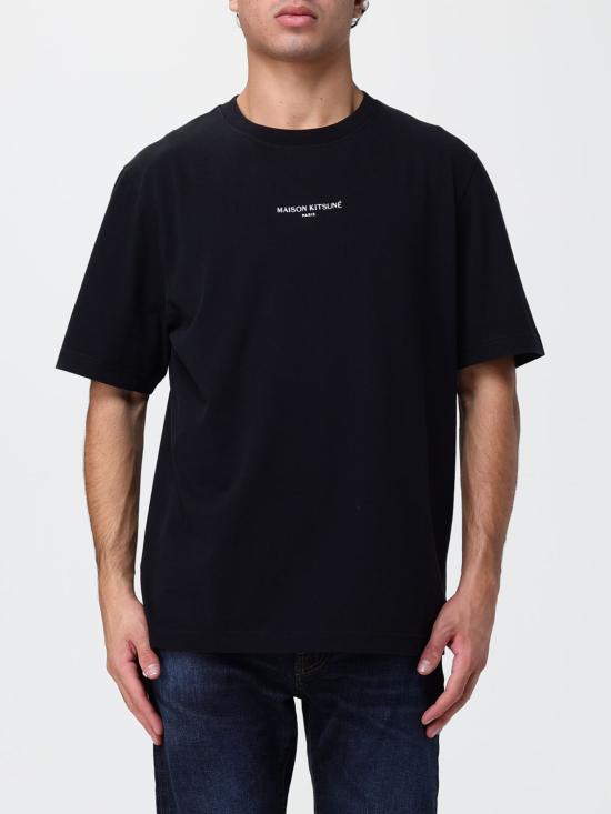 26FW 메종키츠네 반팔 티셔츠 MRMJT33KJ7025 P199 Black