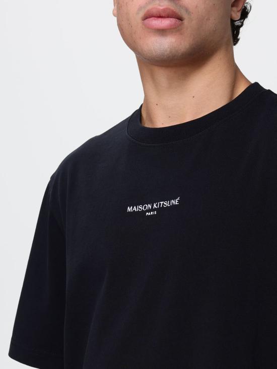 26FW 메종키츠네 반팔 티셔츠 MRMJT33KJ7025 P199 Black - MAISON KITSUNE