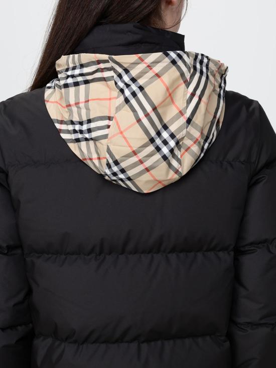 26FW 버버리 체크 테이프 앰블사이드 푸퍼 자켓 8110250 Black - BURBERRY