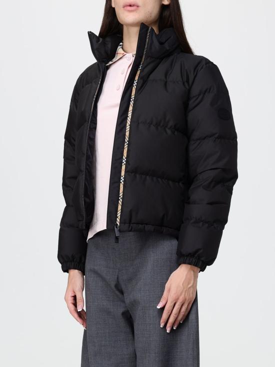 26FW 버버리 체크 테이프 앰블사이드 푸퍼 자켓 8110250 Black - BURBERRY