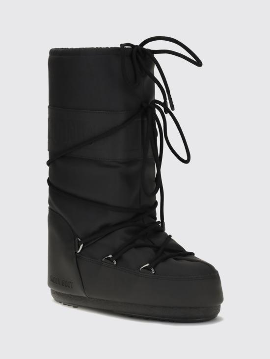 26FW 문부츠 아이콘 러버 부츠 1402760 N001 Black - MOON BOOT