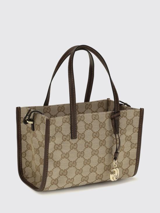 26FW 구찌 더블 G 참 스몰 토트백 A006WKFAGBY 9651 Sand - GUCCI