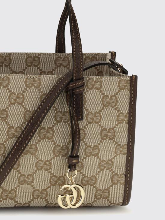 26FW 구찌 더블 G 참 스몰 토트백 A006WKFAGBY 9651 Sand - GUCCI