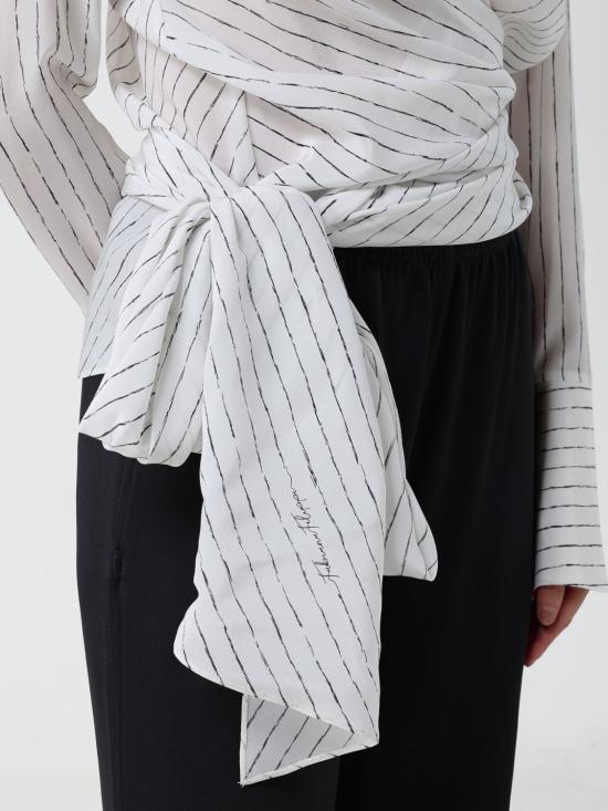 26FW 파비아나 필리피 탑 TPD226F684M387 0142 White - FABIANA FILIPPI