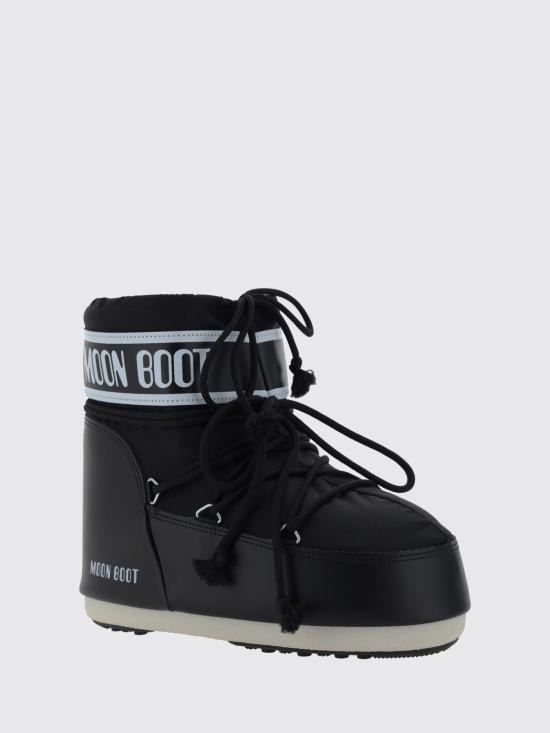 26FW 문부츠 아이콘 나일론 로우 부츠 80D1409340 N001 Black - MOON BOOT