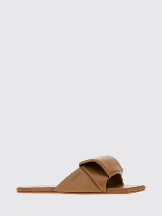 26FW 로에베 오리가미 램스킨 슬라이드 샌들 L815465XBD MOCHA Coffee - LOEWE