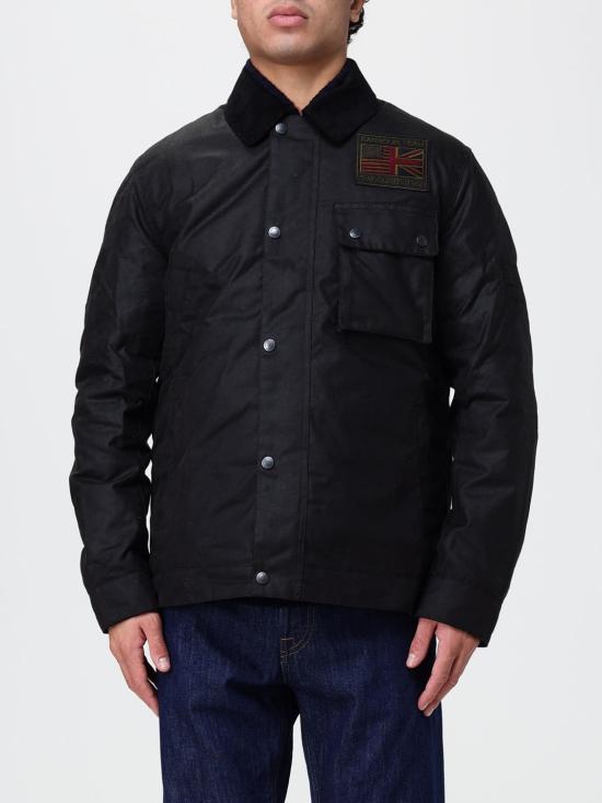 26FW 바버 인터네셔널 워커스 왁스 자켓 MWX1853 BK51 Black