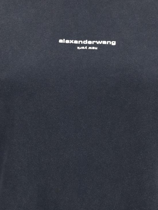 26FW 알렉산더 왕 반팔 티셔츠 UCC3261905 011 Black - ALEXANDER WANG