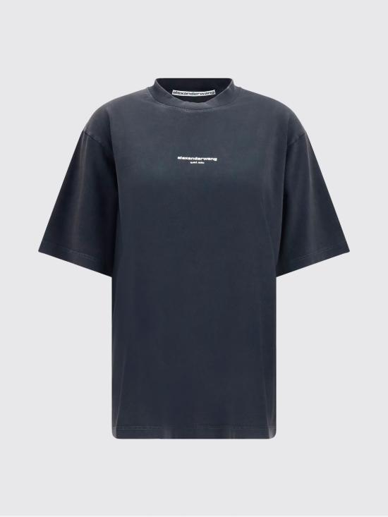 26FW 알렉산더 왕 반팔 티셔츠 UCC3261905 011 Black - ALEXANDER WANG