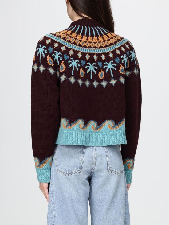26FW 알라누이 스웨터 LWHE061E26KNI001 2851 Burgundy - ALANUI
