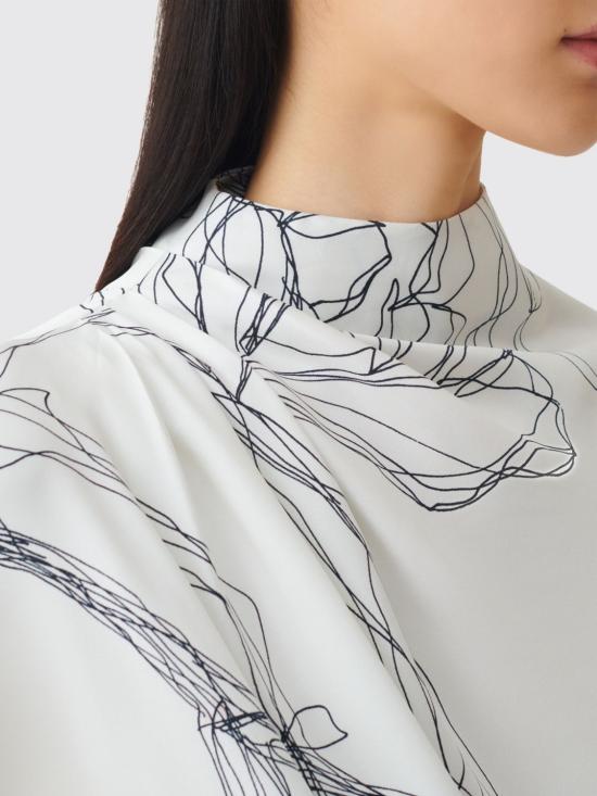 26FW 파비아나 필리피 탑 TPD216F258M307 0142 White - FABIANA FILIPPI