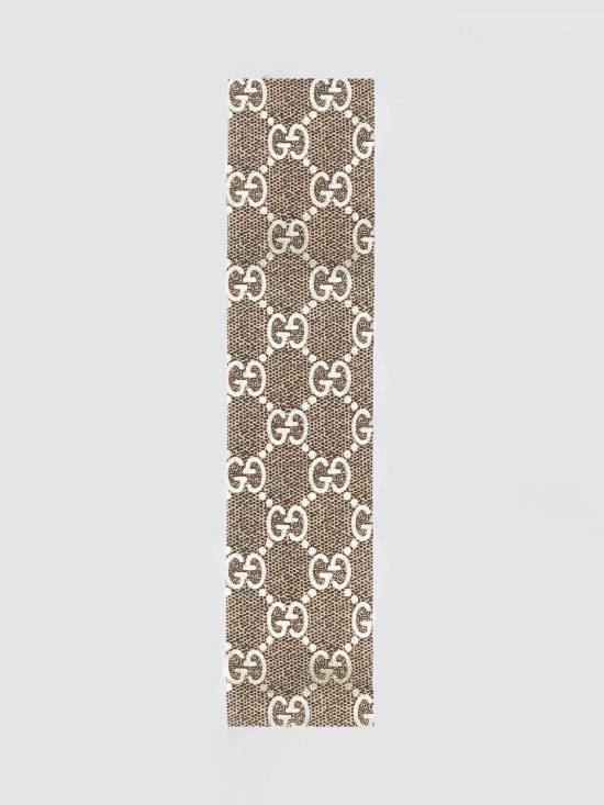 26FW 구찌 GG 실크 넥 보우 8122503G001 9865 Brown