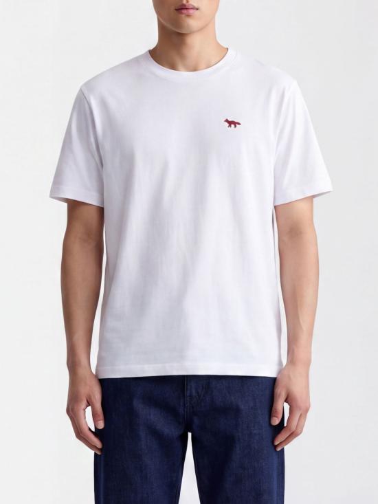 26FW 메종키츠네 반팔 티셔츠 MRMJT00KJ7026 P100 White