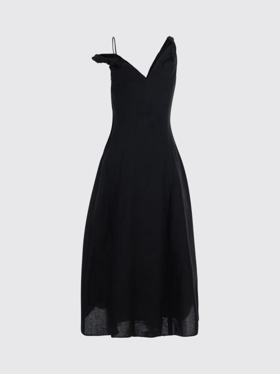 26FW 로에 롱 원피스 42033265 001 Black - ROHE