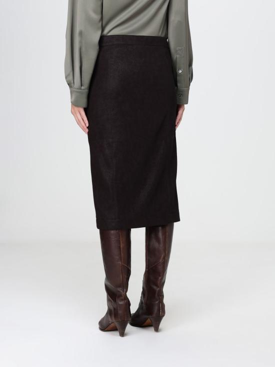 26FW 핑코 스커트 107806A3MD M04 Brown - PINKO