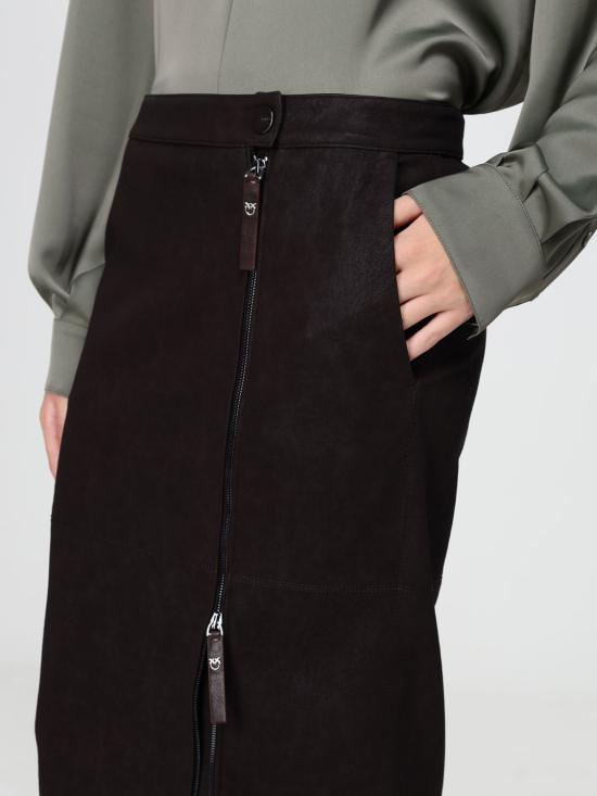 26FW 핑코 스커트 107806A3MD M04 Brown - PINKO