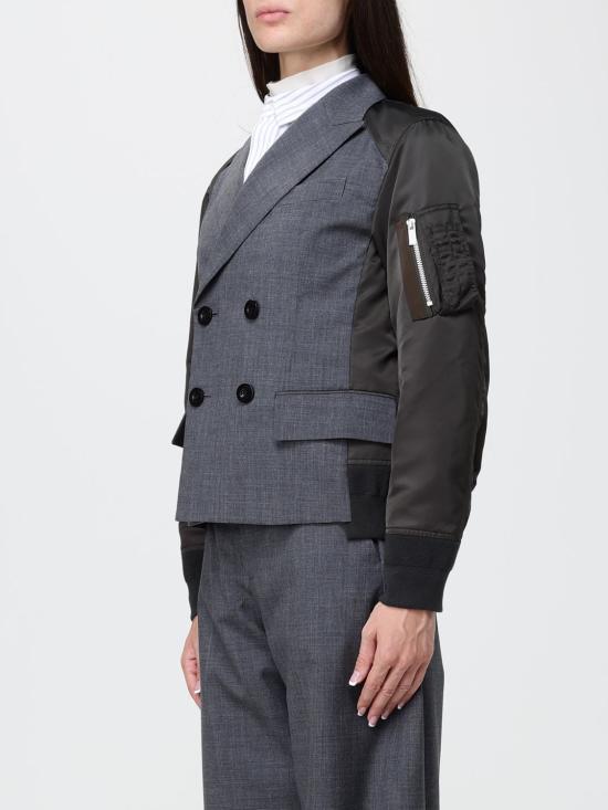 26FW 사카이 코트 2608564 342 Grey - SACAI