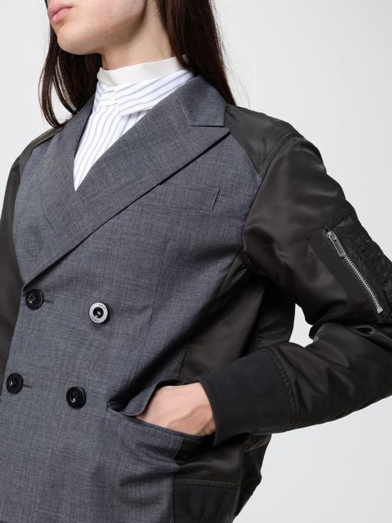 26FW 사카이 코트 2608564 342 Grey - SACAI