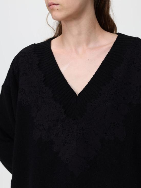26FW 알베르타 페레티 스웨터 09106601 0555 Black - ALBERTA FERRETTI