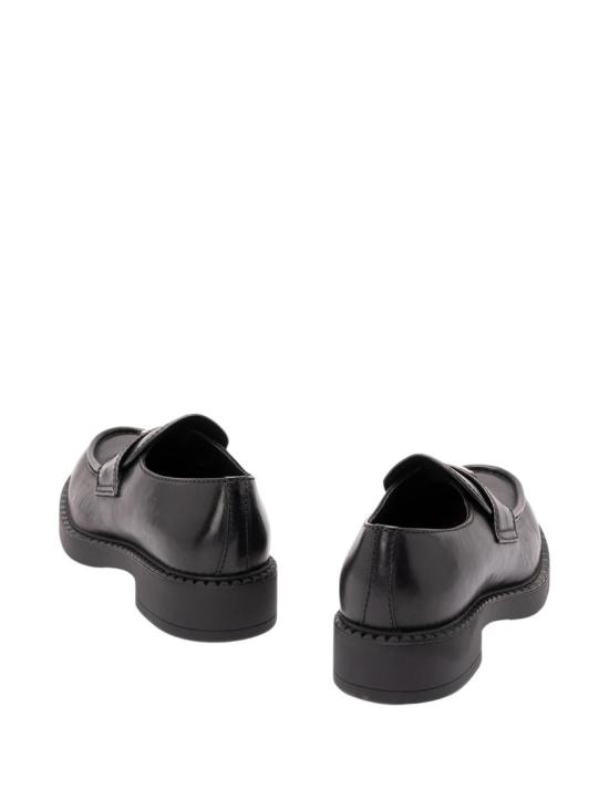 26FW 프라다 초콜릿 레더 로퍼 2DE127 3ZPQ Black - PRADA