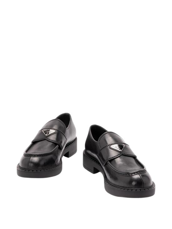 26FW 프라다 초콜릿 레더 로퍼 2DE127 3ZPQ Black - PRADA