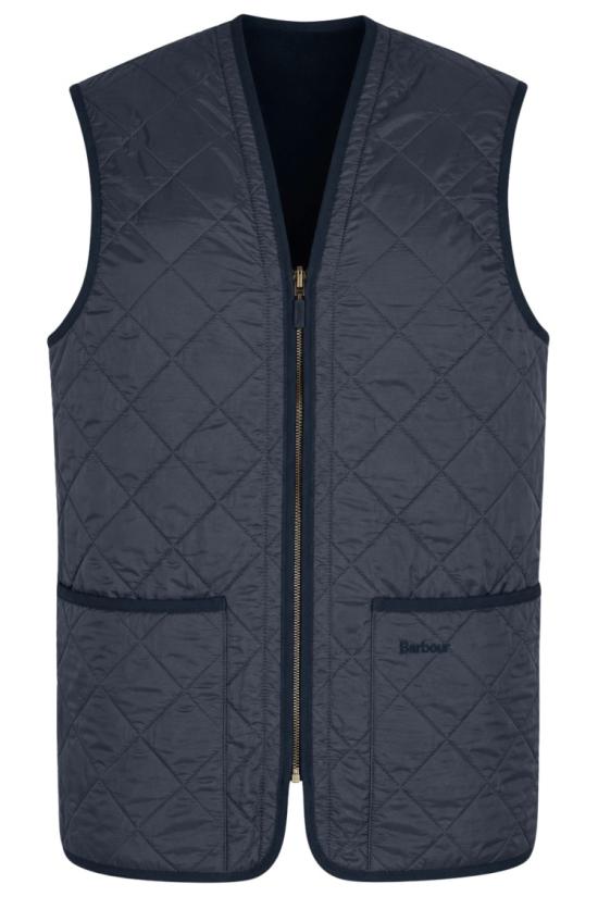 26FW 바버 폴라퀼트 지퍼인 라이너 MLI0002 MLI 099 Grey
