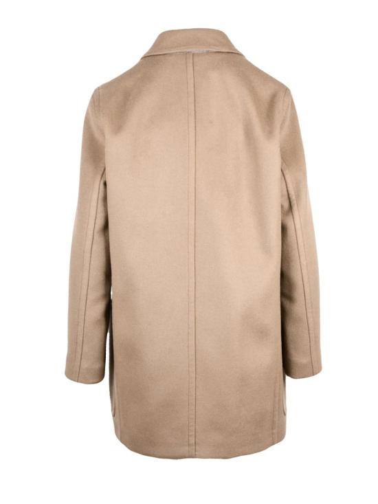 25FW 막스마라 코트 베이지색 버진 울 혼방 더블 브레스트 델레타 - MAX MARA