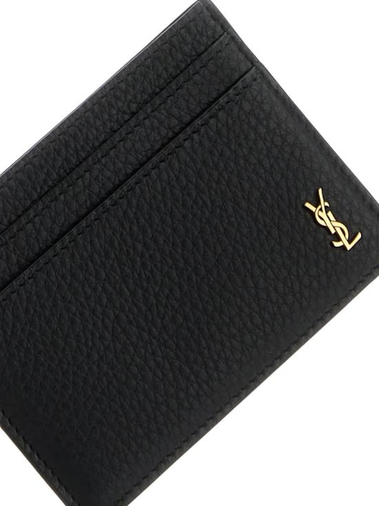 26FW 생로랑 타이니 카산드라 카드 케이스 그레인드 레더 847951 AAET9 Black - SAINT LAURENT
