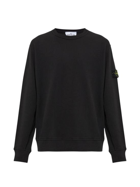 26FW 스톤 아일랜드 오가닉 코튼 인터락 맨투맨 오가닉 코튼 인터락 맨투맨 L2S156100017 S0472 Black