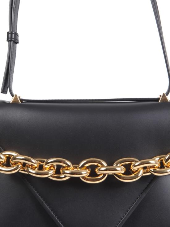  보테가베네타 가방 보테가 베네타 봉투형 스웨이드 가죽 숄더백 블랙 - BOTTEGA VENETA