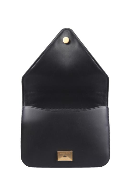  보테가베네타 가방 보테가 베네타 봉투형 스웨이드 가죽 숄더백 블랙 - BOTTEGA VENETA