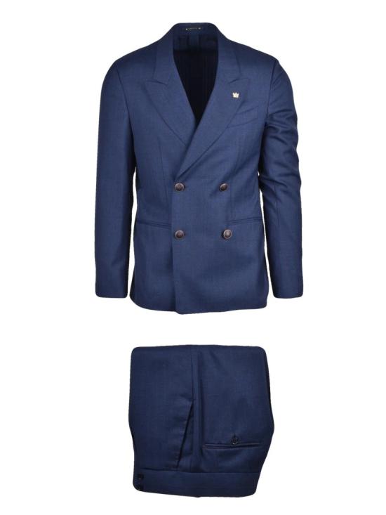 25FW Summo 수트 블루 버진 울 더블 브레스트 정장