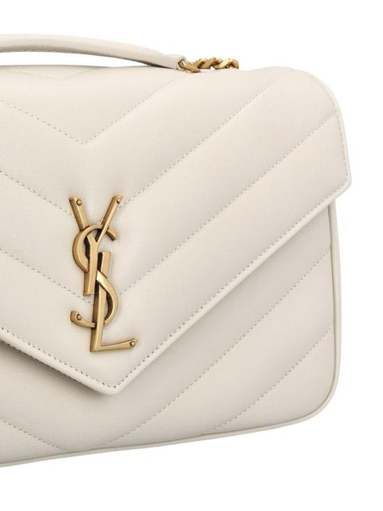 26FW 생로랑 루루 마틀라세 램스킨 미디움 숄더백 801439 AAEAX Neutrals - SAINT LAURENT