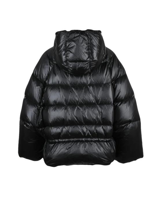25FW 에르마노 피렌제 자켓 블랙 폴리아미드 후드 다운 재킷 - ERMANNO FIRENZE
