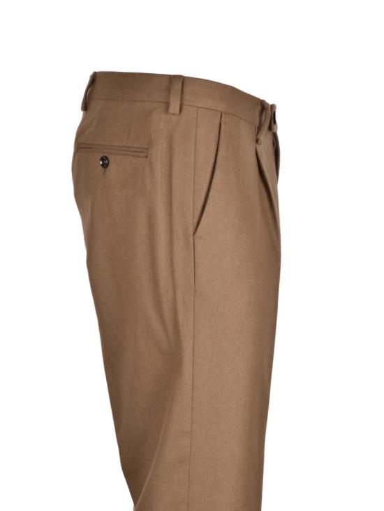 25FW Lab 001 팬츠 브라운 컬러의 버진 울 혼방 정장 바지 - OTHER BRANDS