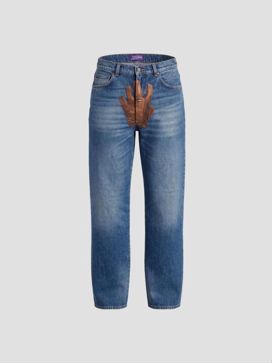 26FW 장 폴 고티에 데님 팬츠 26 04WTR136D0318360 8360 DRK BLUE BRW